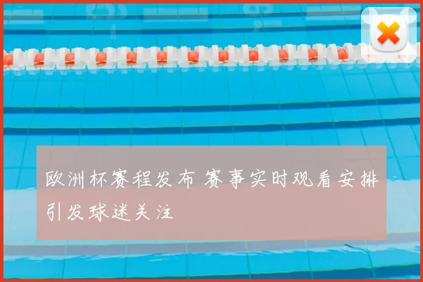 欧洲杯赛程发布 赛事实时观看安排引发球迷关注